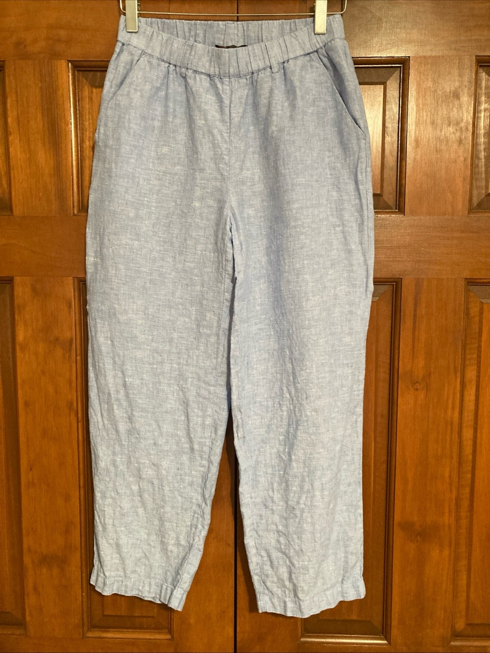 Quince 100% European linen French blue Pants women’s size XS costal
